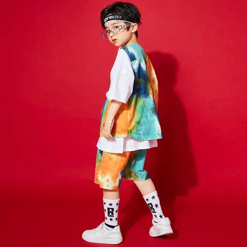 Neue Kinder Hip Hop Kleidung Street Dance Bühne Kostüme Moderne Jazz Performance Outfit Mädchen Casual Ballsaal Tanzen Rave Tragen