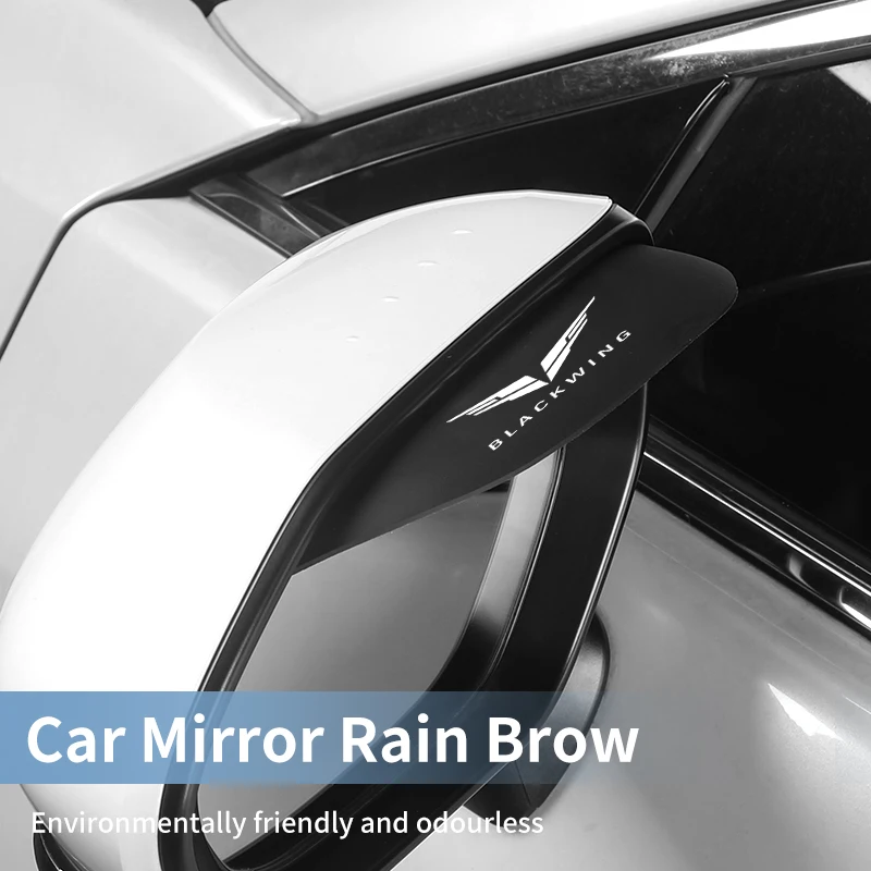 2Pc Car Mirror Rain Brow Rearview Protector Eyebrow Rain Cover For Cadillac Escalade CTS ATS SRX BLS XLR XTS STS XT4 CT4 XT5