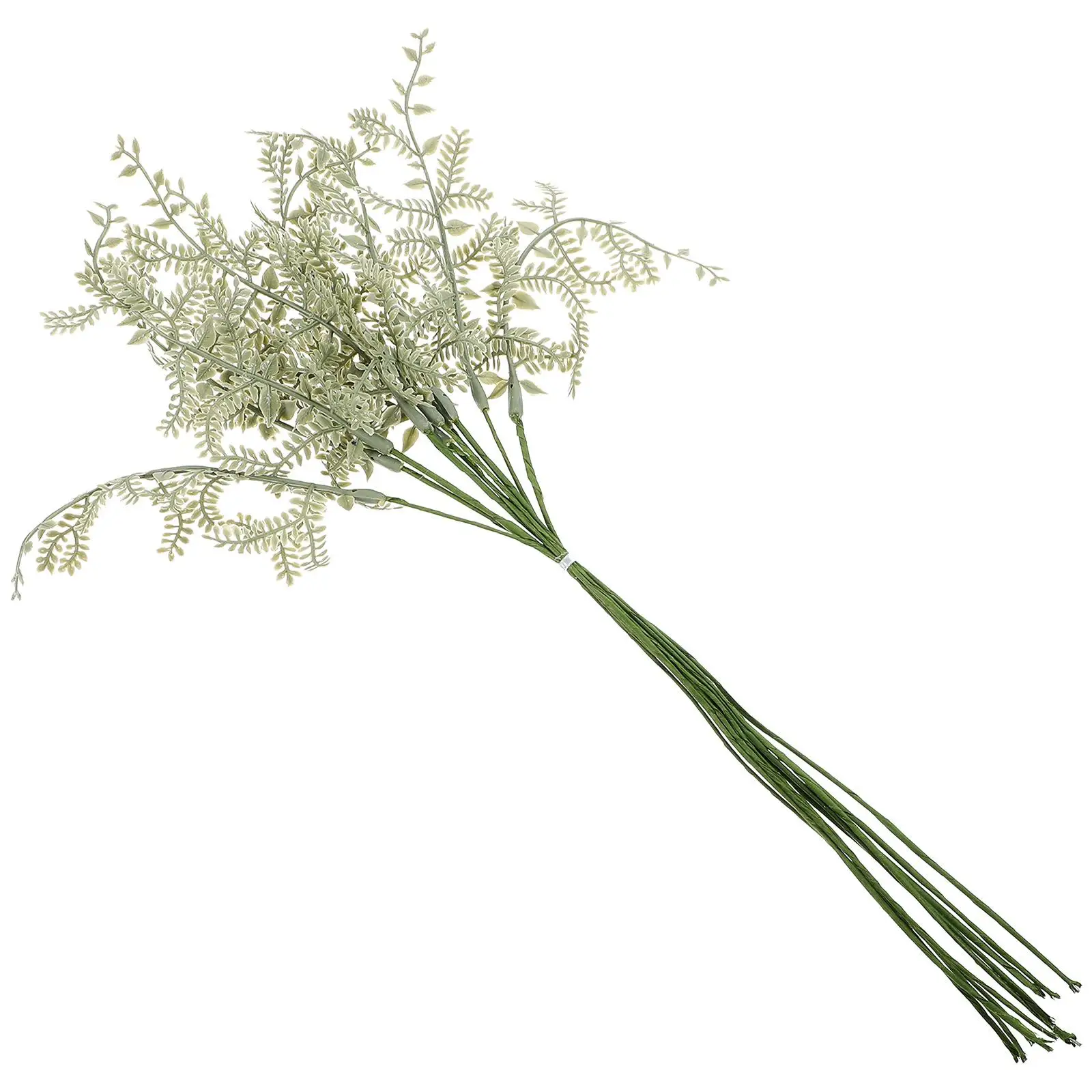 

10 Pcs Artificial Plant Stems Green Leaves Decor Home Wedding Party Layout Centerpiece Fake Greenery Plastic Material