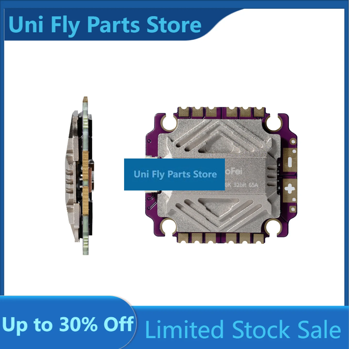 TUOFEI F722 & 65A 4in1 ESC  Flight Stack, 3-6S Bluetooth, Support  O4/HD/Analog, GPS & ELRS, 30.5x30.5mm