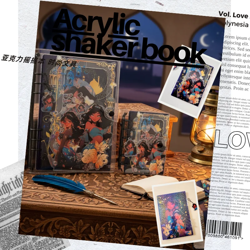 Acrylic Shake Book A5 A7 Moana Creative Stationery Writing Shorthand Handbook Loose-leaf Book Friends Exchange Fashion Gift