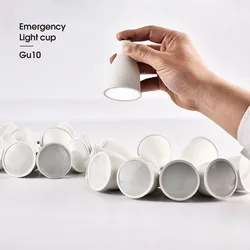 High Brightness GU10 Emergency Bulb Spotlight High Lumen Lamp Cup 5W 7W Emergency Light 2 Hours 2835 Patch Lamp Bead Process