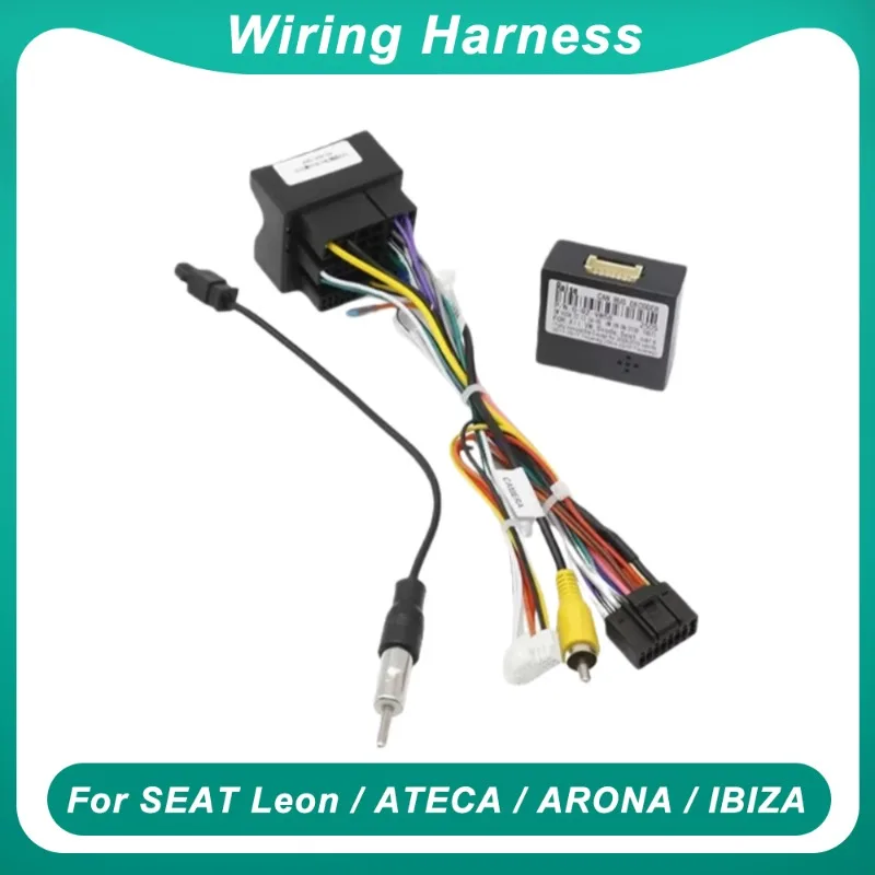 For SEAT Leon / ATECA / ARONA  / IBIZA Android Car Radio Canbus Box Decoder Wiring Harness Adapter Power Cable G-VW-RZ-58