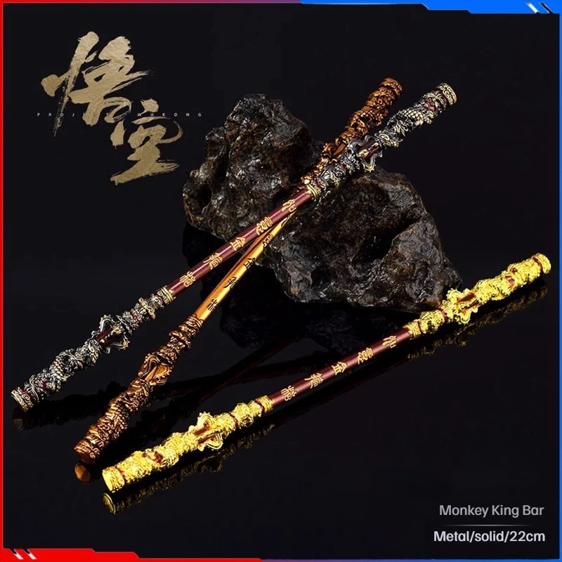 Black Myth: Wukong Action Figure 34cm Monkey King Bar Model Collectible Children Toys 2024 Hot Steam Decoration Birthday Gift