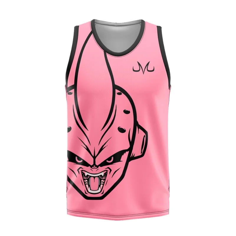 

Летняя спортивная майка 2026 Dragon Ball Majin Buu в стиле ретро, мужская оверсайз майка с 3D-принтом, семейная унисекс спортивная футболка для детей