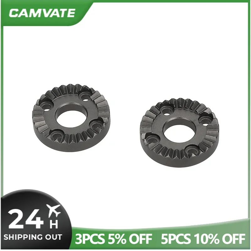 محول CAMVATE Rosette مع فتحة مركزية غير ملولبة مقاس 8 مم لـ DJI OSMO Pro (زوج)