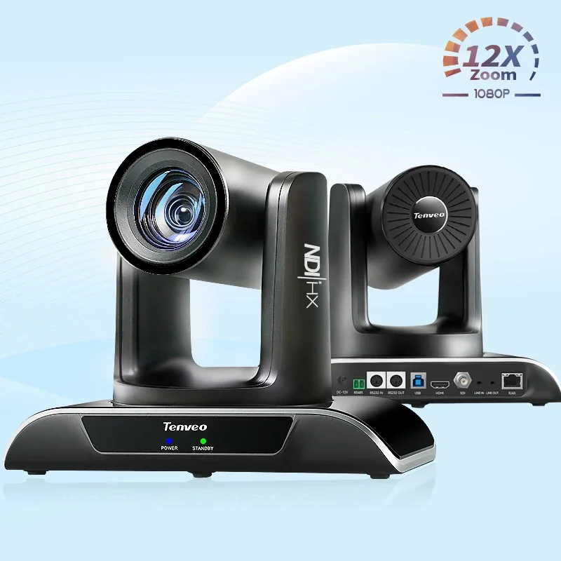 NEW NDI Live Streaming System AI Auto Tracking 12X Zoom NDI PTZ Camera with Joystick Controller BT Speaker for Events Live