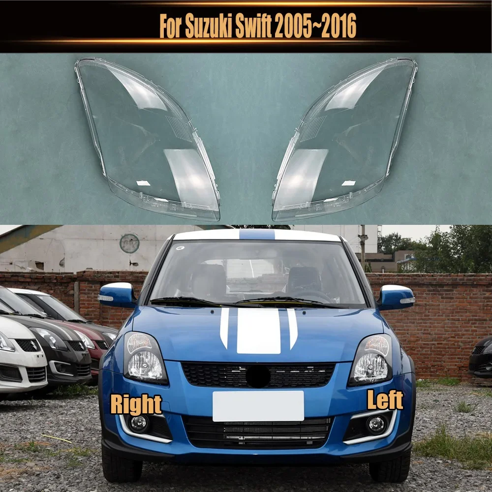 

For Suzuki Swift 2005~2016 Cars Accessories Replace A Transparent PC Lights Shell Headlight Dust Cover