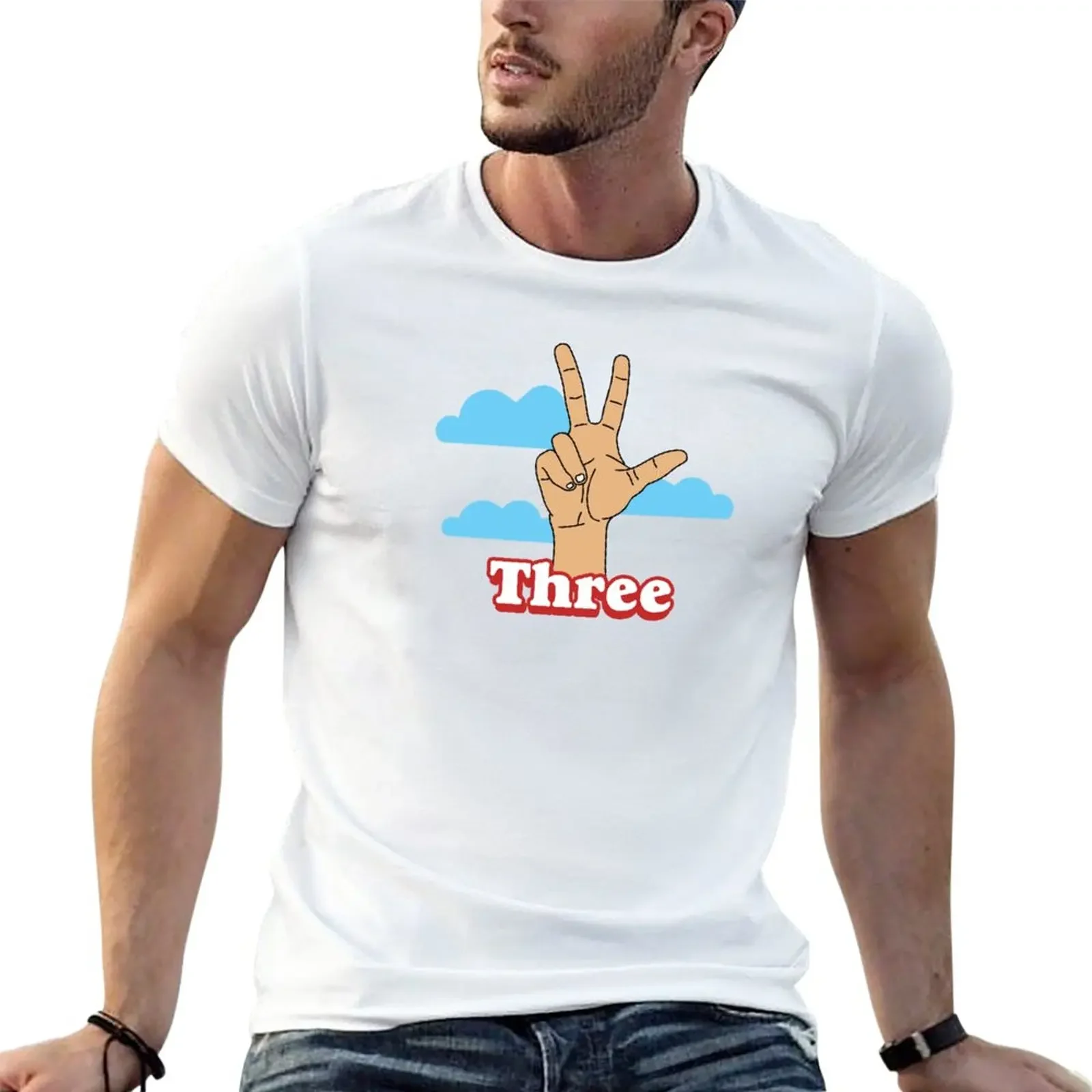 

Three Pointer-Баскетбольная футболка Three, милые топы, простая одежда в стиле каваи, мужская хлопковая футболка