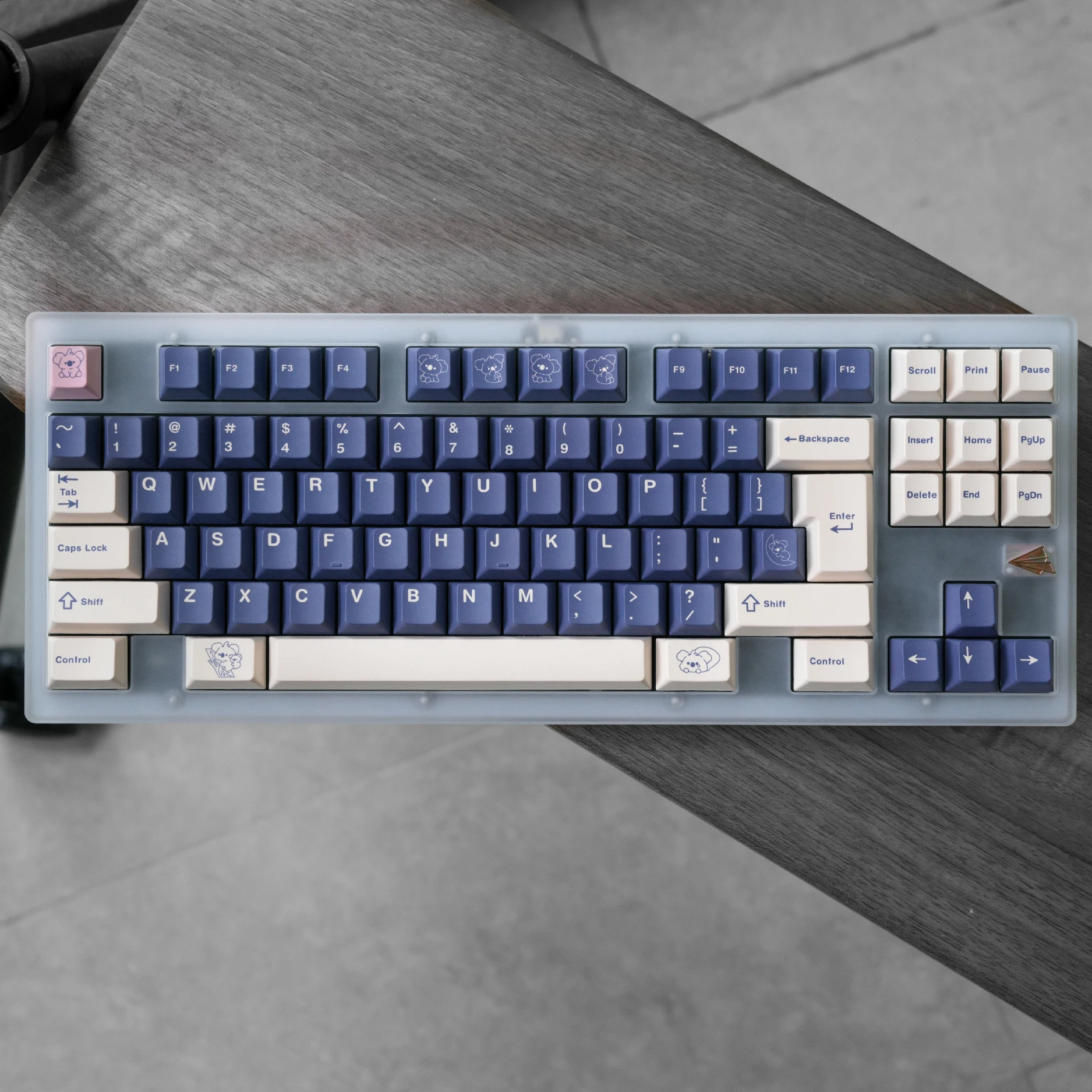 Anime Theme IDK - Koala Personalized Customization Cherry Profile Thermal Sublimation Keycaps PBT Keycap for Mechanical Keyboard