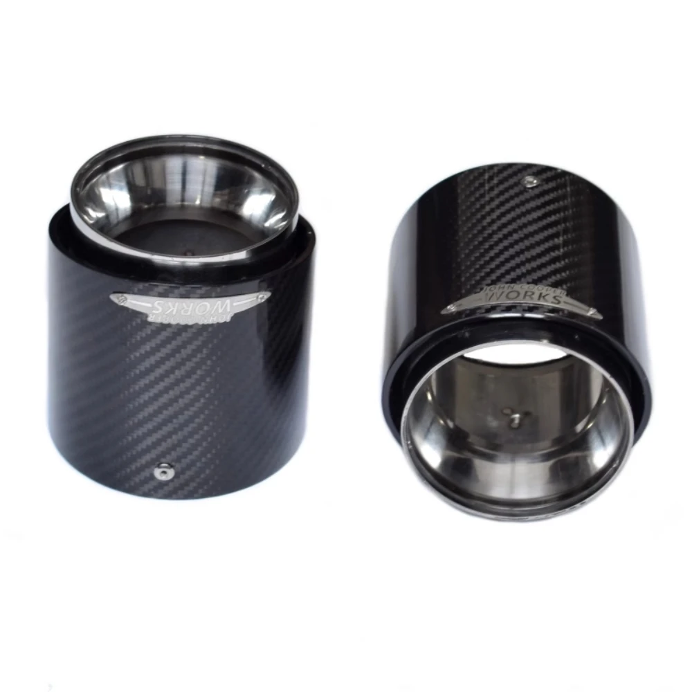 1Piece Carbon Fiber Muffler Pipe Fit for Mini Cooper F56 Exhaust Tip R55 R56 R57 R58 R59 R60 R61 F54 F55 F57F60