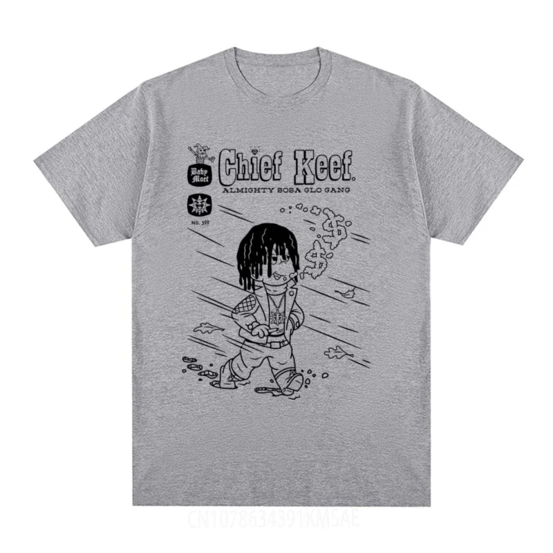 Chief Keef Vintage T-shirt Harajuku Summer Fashion Streetwear Hip Hop Rap Cotton Men T shirt New Tee Tshirt Womens Tops