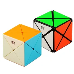 Qiyi-透明字型マジックスピードキューブ、パズル玩具、2x2x2x2x2