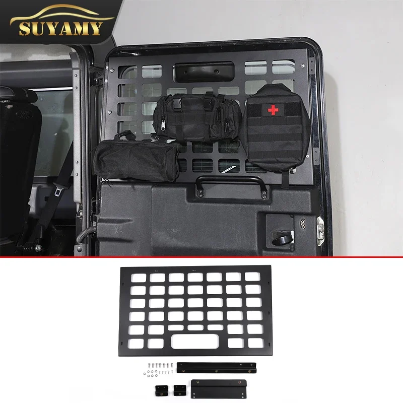 For Land Rover Defender 2004-2019 Car Trunk Expansion Bracket Hanging Net Tail Door Hanging Bag Rack Modified Auto Accessories