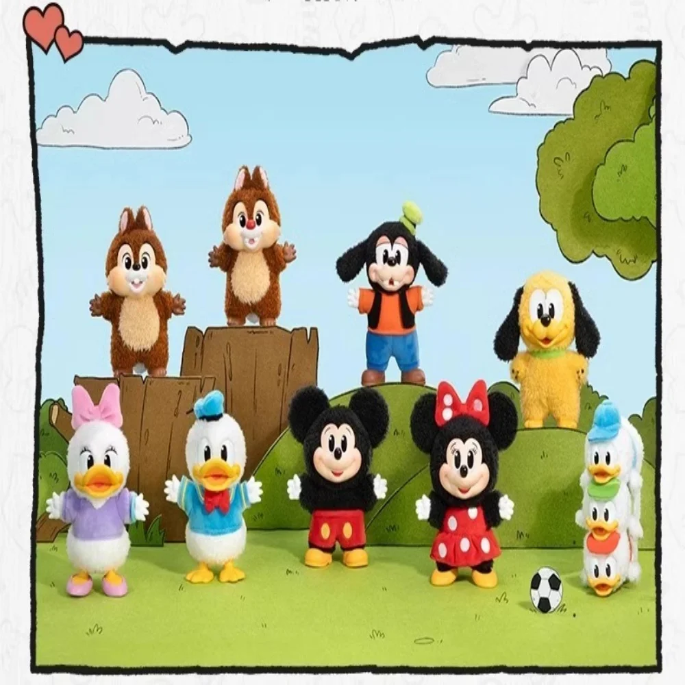 

15cm Pop-Mart Figure Mickey Family Figures Cute Together Pendant Series Blind Box Chip Goofy Bag Pendant Desktop Ornament Birthd