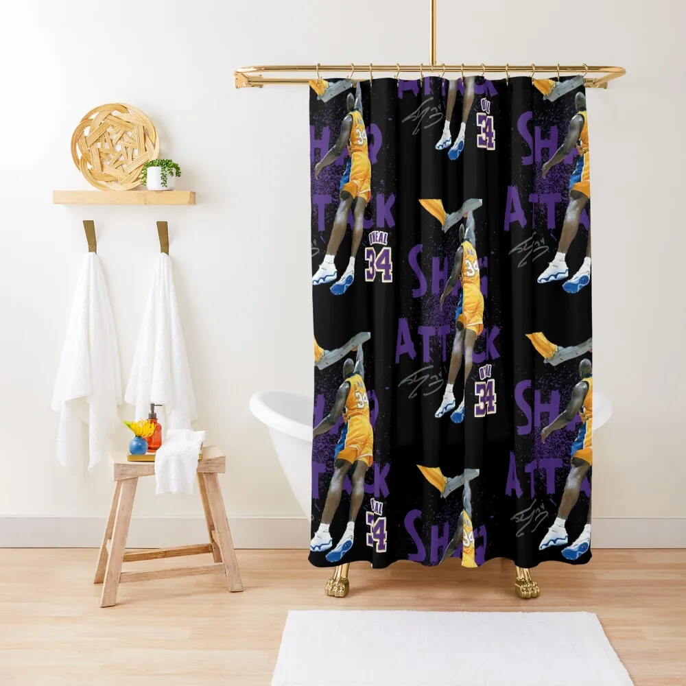 Shaq Attack Shower Curtain Shower Bathroom Luxury Bathroom Shower Bathroom And Curtain