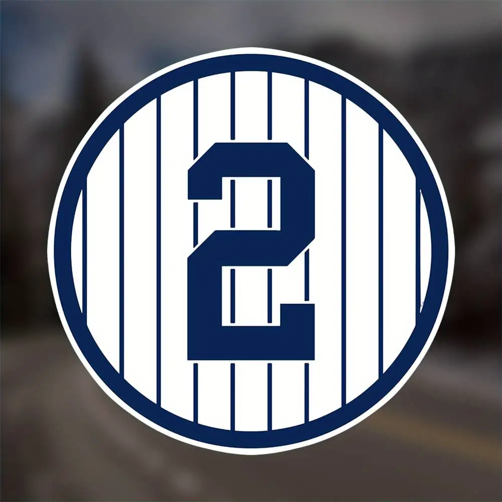 2 Jersey Number Vinyl Decalsticker For Laptop Bottle Truck Phone Macbook S Waterproof Stickers For Decorating Car Windows Motorc