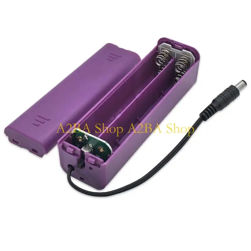 A2BA 8 Slot 2A Battery Storage Box Secure DC21V Output For Electronics Battery Case