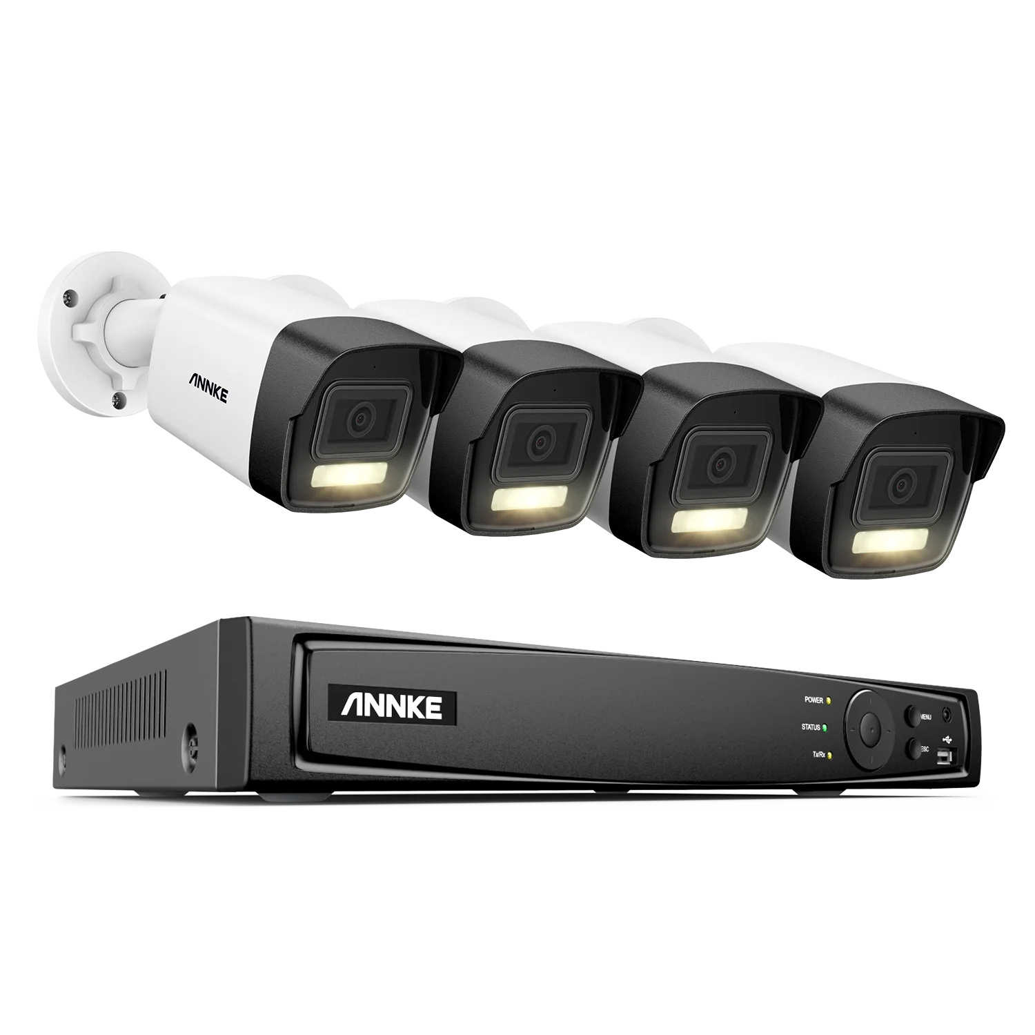 Annke 8ch Nvr 12mp Hd Ip Veiligheidscamera Poe 6K Dual Light Audio Vaste Video Surveillance Menselijk Voertuig Detectie Cctv Systeem