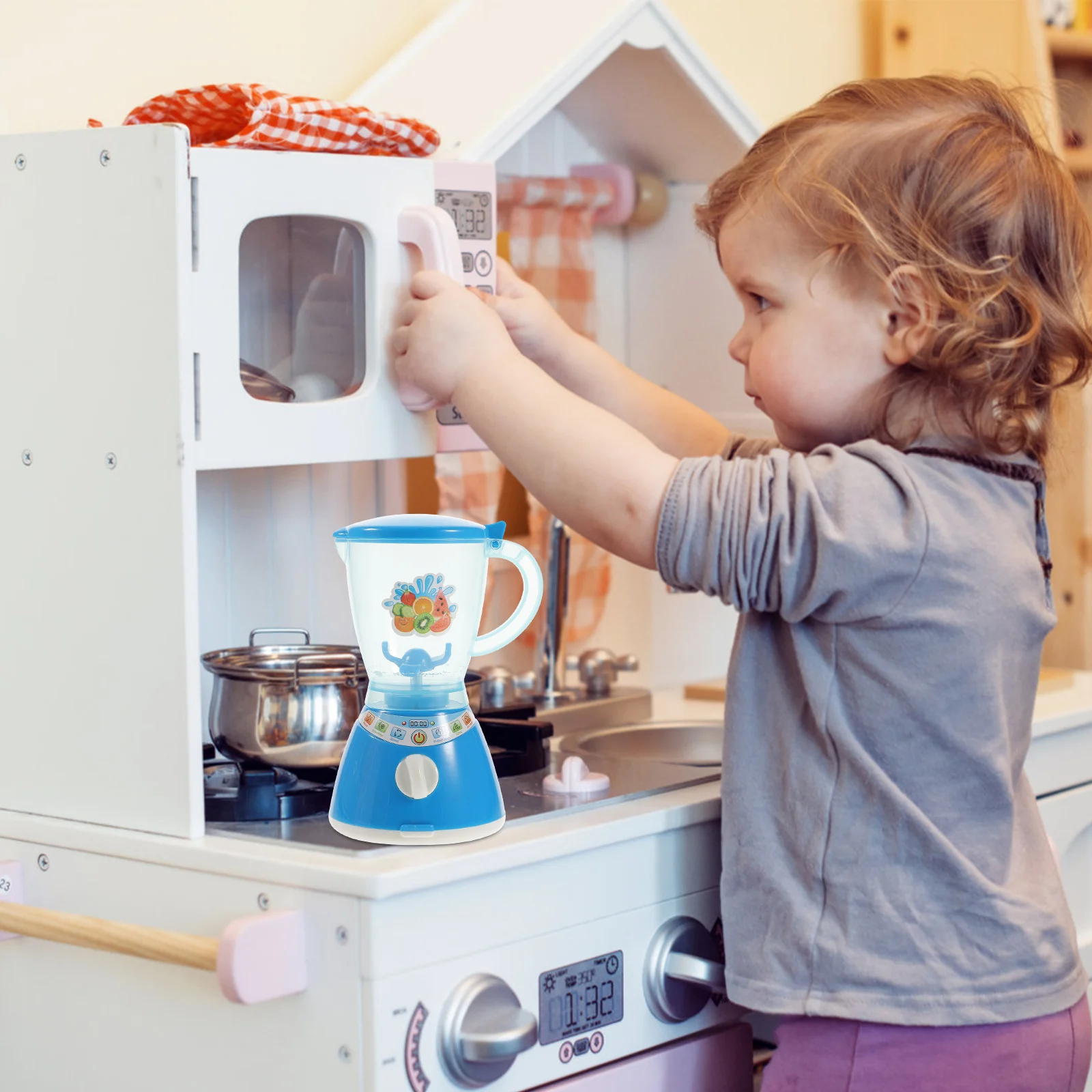 Simulação mini liquidificador brinquedo conjunto crianças presente qualidade cognitivo diversão jogar casa seguro prático aparelho de cozinha da criança