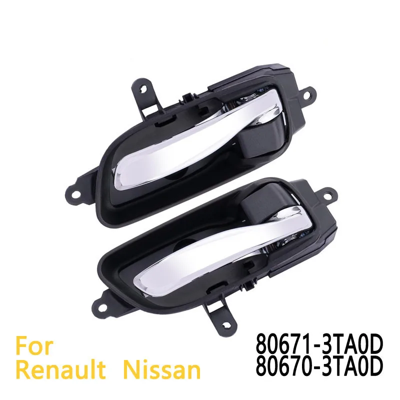 Manijas de puertas interiores de coche para Renault Koleos para Nissan Titan Teana Pathfinder Murano Maxima caravana Urvan Armada Altima
