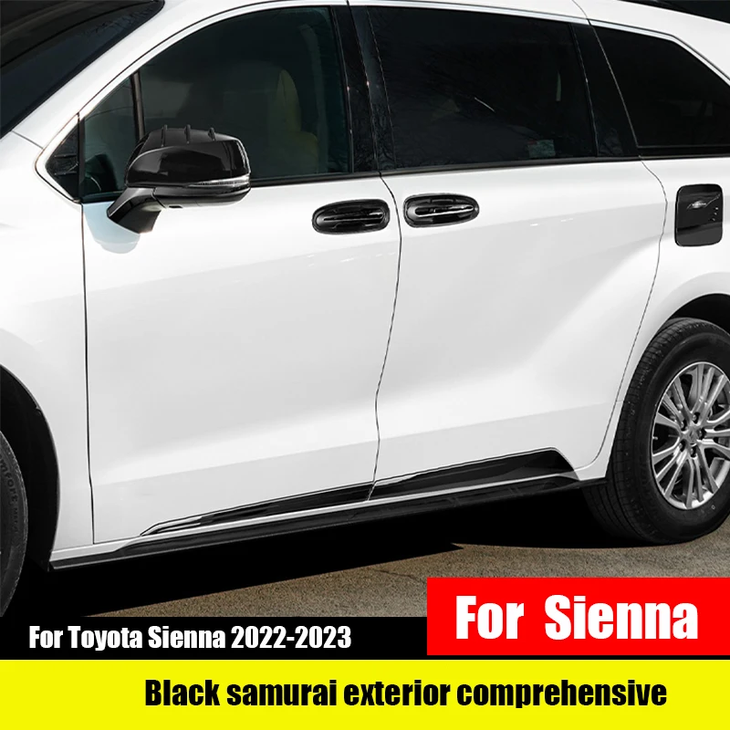 

Для Toyota Sienna 2022-2023 полностью Автомобильная яркая черная внешняя отделка Модификация аксессуары для модификации автомобиля