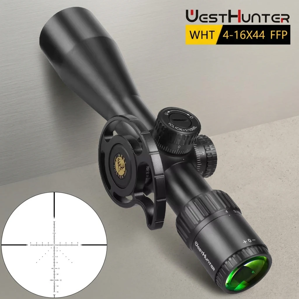 

WestHunter WHT 4-16X44 FFP Hunting Compact Scope First Focal Plane Tactical Riflescope Parallax Wheel Optical Shooting Sights