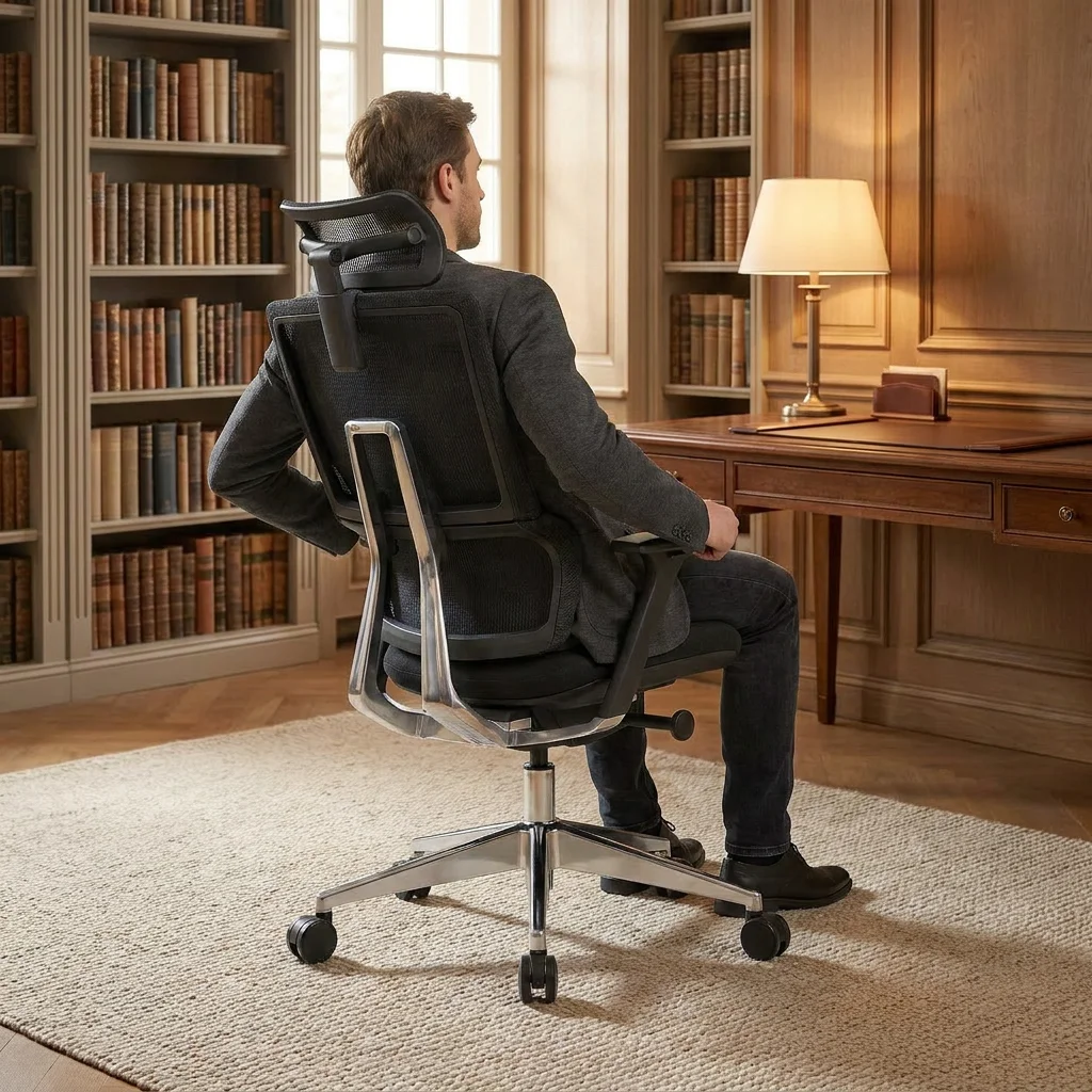 Office Chairs For Staff, Ergonomic,X6 Premium Ergonomic Desk Office Chairs With Forward Tilt Seat Adjustable Backrest Quick Tens