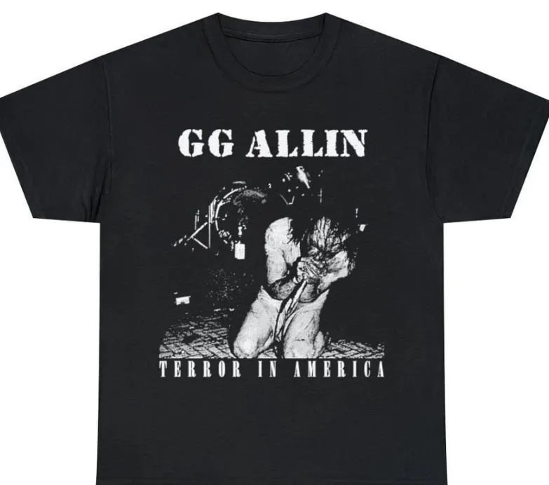 Gg Allin Terror In America Shirt Short Sleeves Unisex  High Quality 100%Cotton Short Sleeve