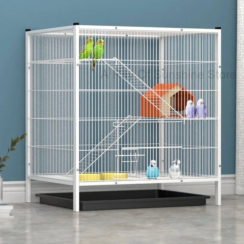 

Villa Myna Toys Bird Cage Rabbit Hamster Carrier Canary Luxury Bird Cage Accessories Home Jaula Decorativa Pet Products RR50BC