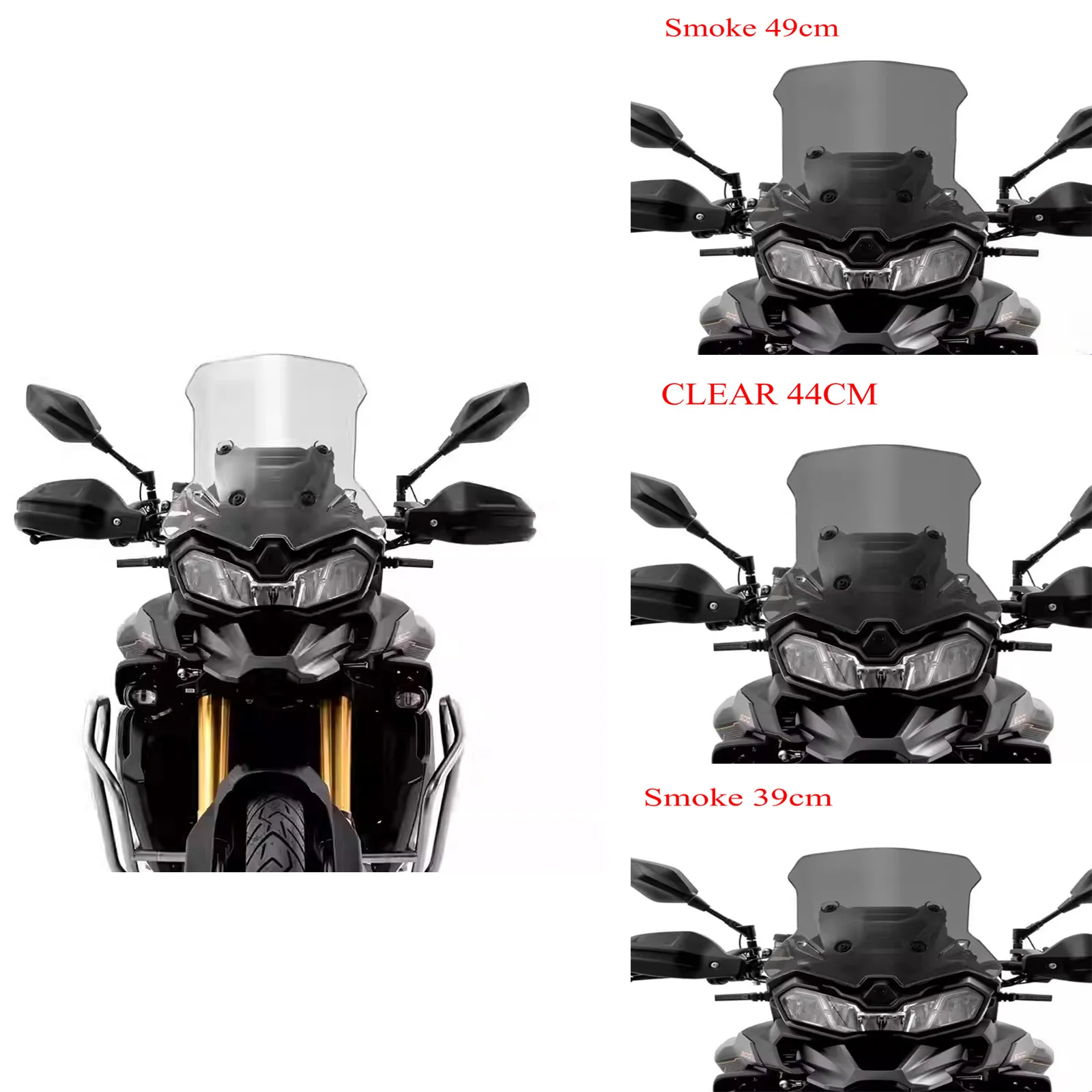 

Motorcycle Front Windshield For LONGXIN VOGE DSX 900 900DSX DS 900 X 2024 2025 for DS900X Height Increasing Windshield Deflector