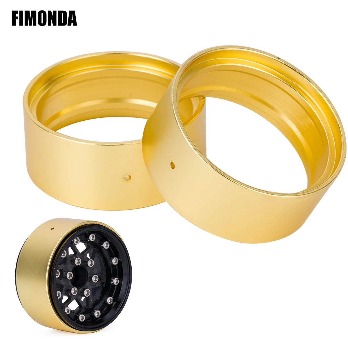 حلقة موازنة داخلية بحافة عجلة Beadlock معدنية مقاس 1.9 بوصة (94 جرام/قطع) لـ 1/10 RC الزاحف المحوري SCX10 III Traxxas TRX4 D90 Capra #1