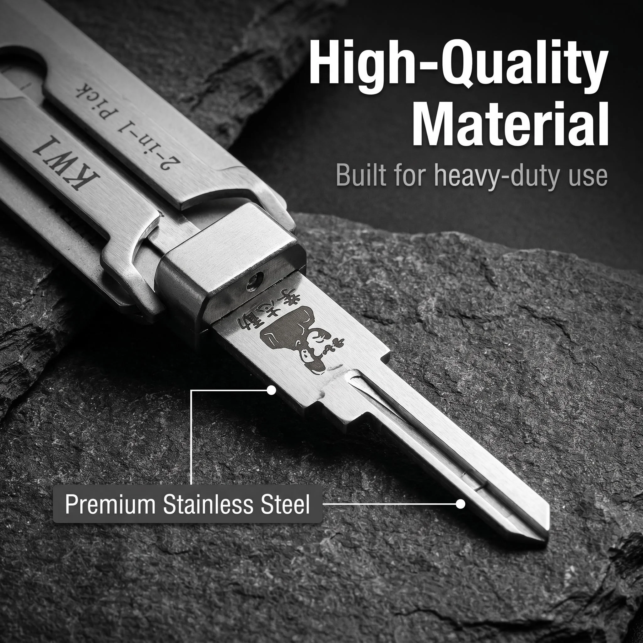 The Lishi KW1 2-in-1 pick is designed specifically for American-style lock cylinders and serves as an excellent practice tool.