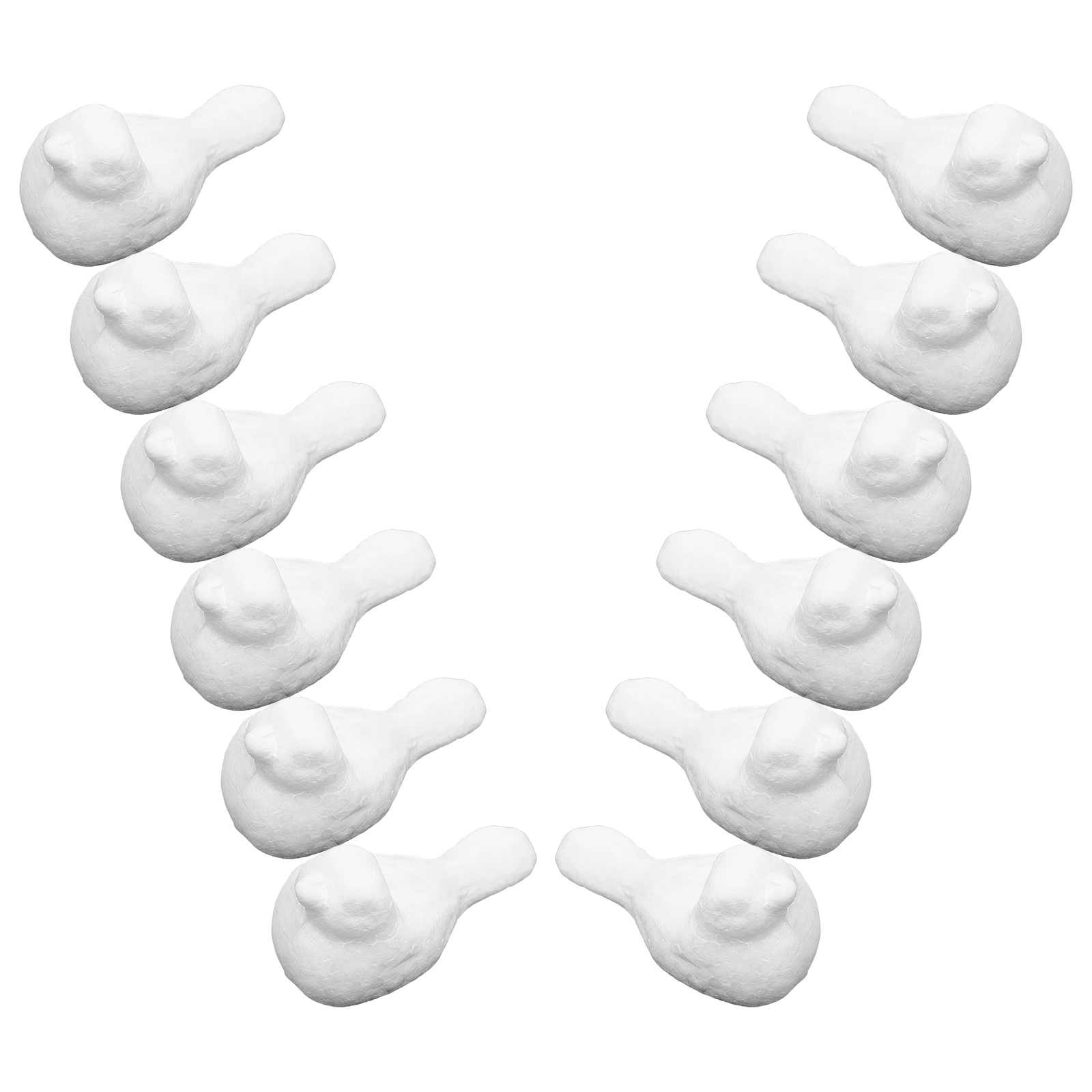 

12Pcs Foam Bird Crafts Unfinished DIY Painting Decorations Easter Party Supplies Birds Decor Foaming Birds