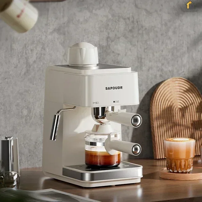 Small Italian Semi-Automatic Coffee Machine ，Separate Coffee Pot，new style，for Home and Office