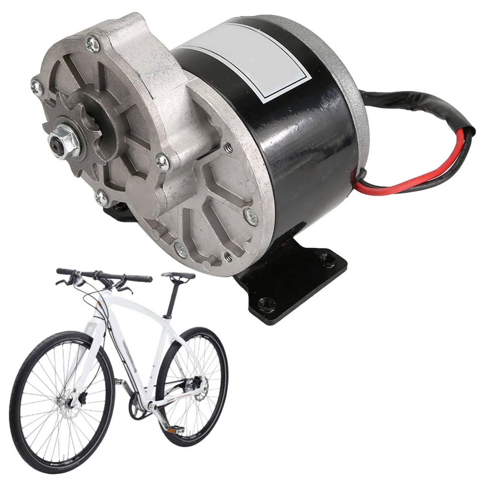 12V 250W Gear Reduction Electric Motor with 9 Tooth Sprocket Brushed DC Motors Reductor for E‑bike Scooter