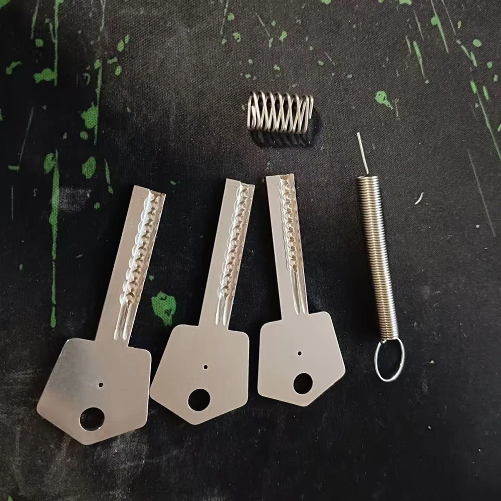 JMCKJ 3 unids/set puerta de seguridad para el hogar AB llave de bloqueo embrión para Baileys Universal llave de hierro embrión con impacto silencioso