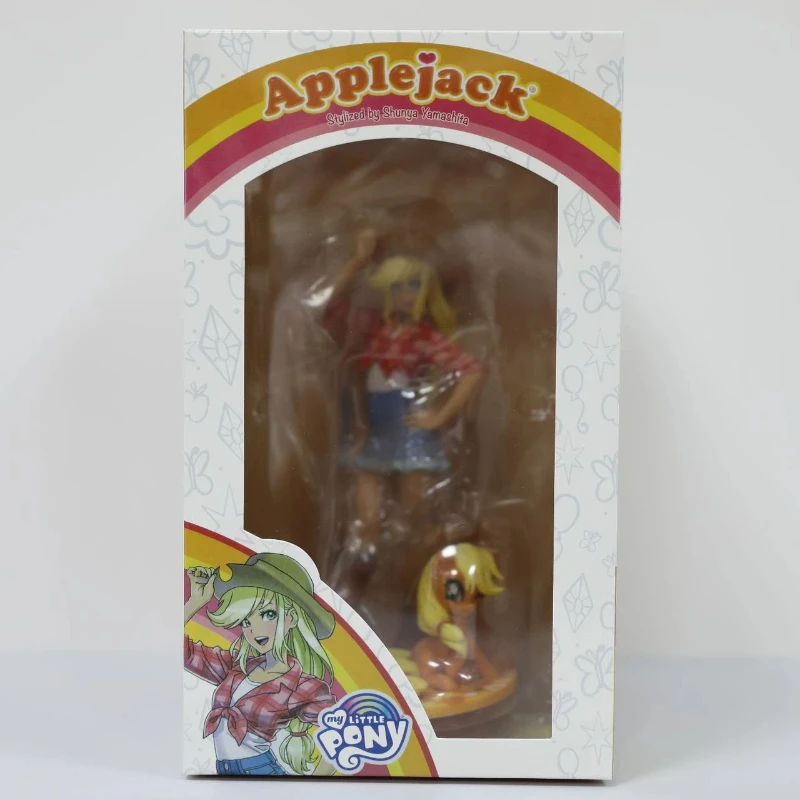 

Anime My Little Pony Applejack standing posture Action Figure PVC Model Statue Toys doll Desk Decor Collectible Gifts boxed