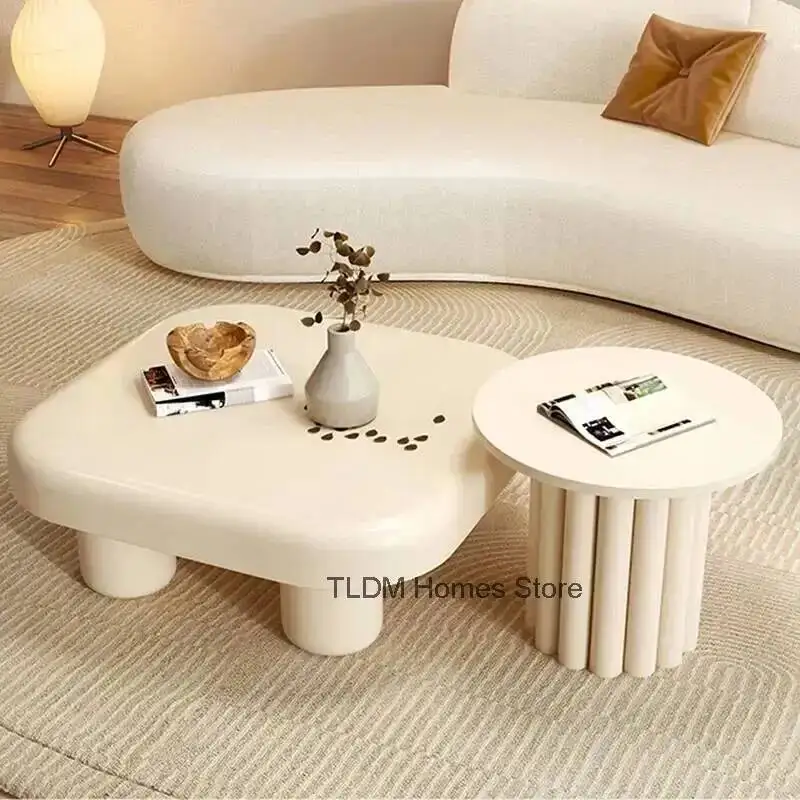 

Glam Coffee Tables Large Cute Korea Modern Side Table Aesthetic Minimalist Mesas Simple De Centro Para Sala Home Furniture