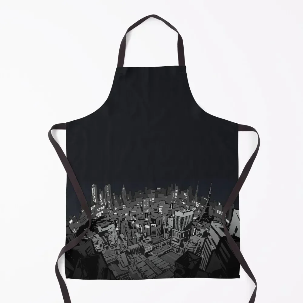 

Cityscape background Apron Cooking Clothes Barber Trim Cloth Kitchen For Women Apron
