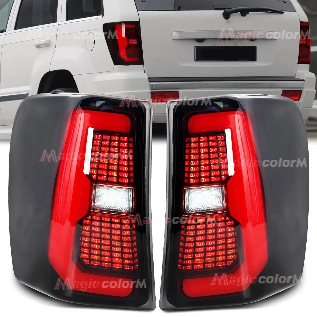 

Car LED Taillight For Jeep Grand Cherokee 1999 2000 2001-2004 Rear Brake Reverse Light Dynamic Turn Signal Lamp Car Accessories
