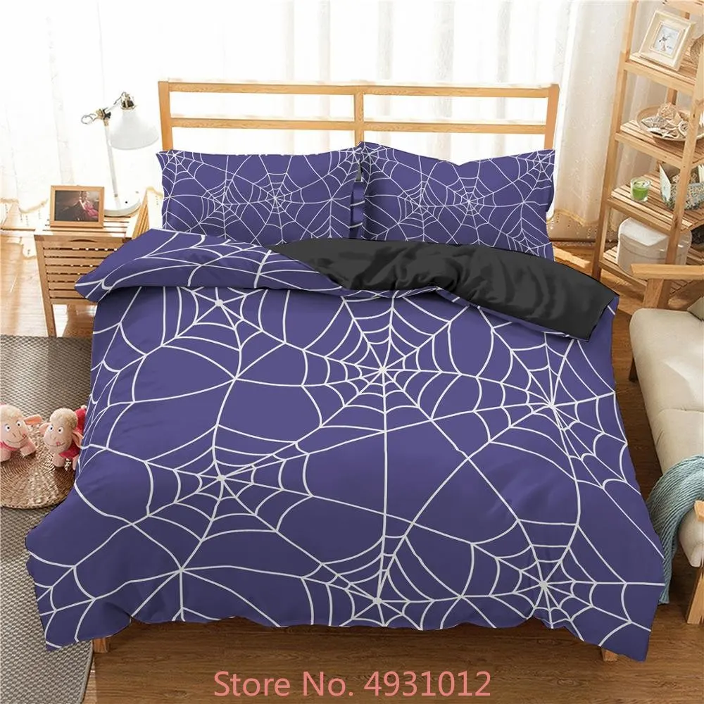 

Spider Web Printed 3d Bedding Set Cartoon Home Decor Duvet Cover With Pillowcase For Kids Boys Bedroom Decoration Bedclothes