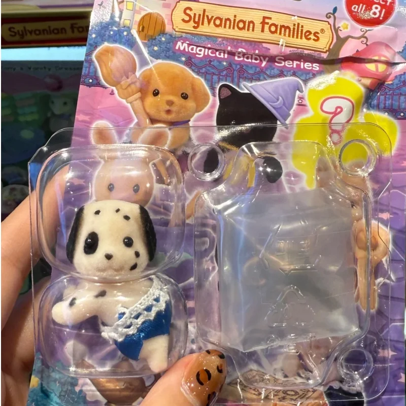 

Sylvanian Families Designated Style Magical Baby Series Magic Gathering Big Black Cat Flocking Doll Desktop Toys Halloween Gifts