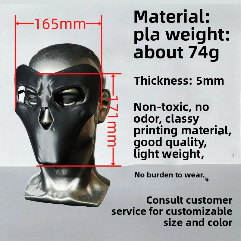 Rainbow Six Siege Deimos Cosplay Mask, Official Style Game Character Face Prop, Tactical Shooting Game Accessory