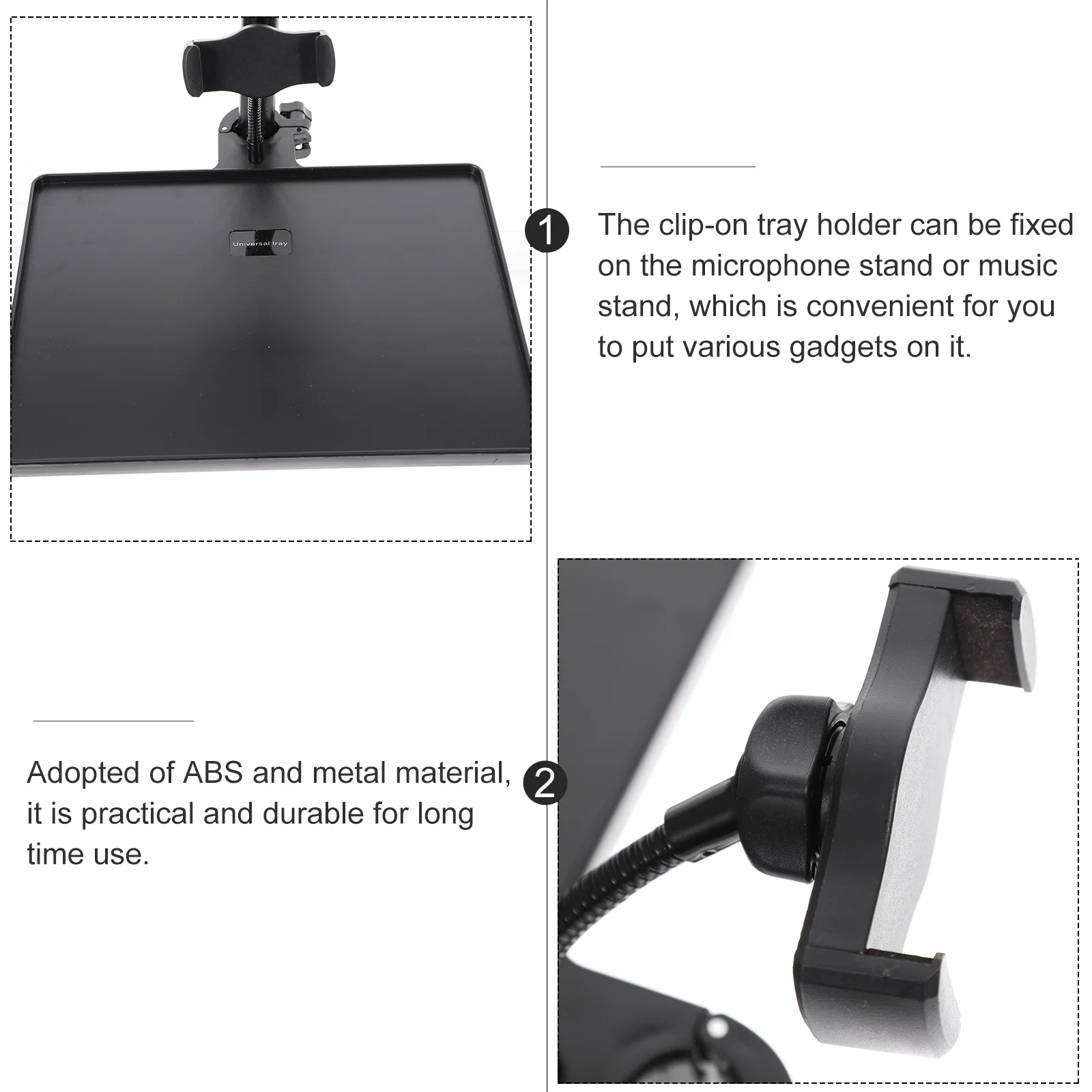 Mobile Phone Holder Music Desk Pantograph Microphone Clamp Stand for Speaker Sound Desktop Stands Card Rack Shelf Cell