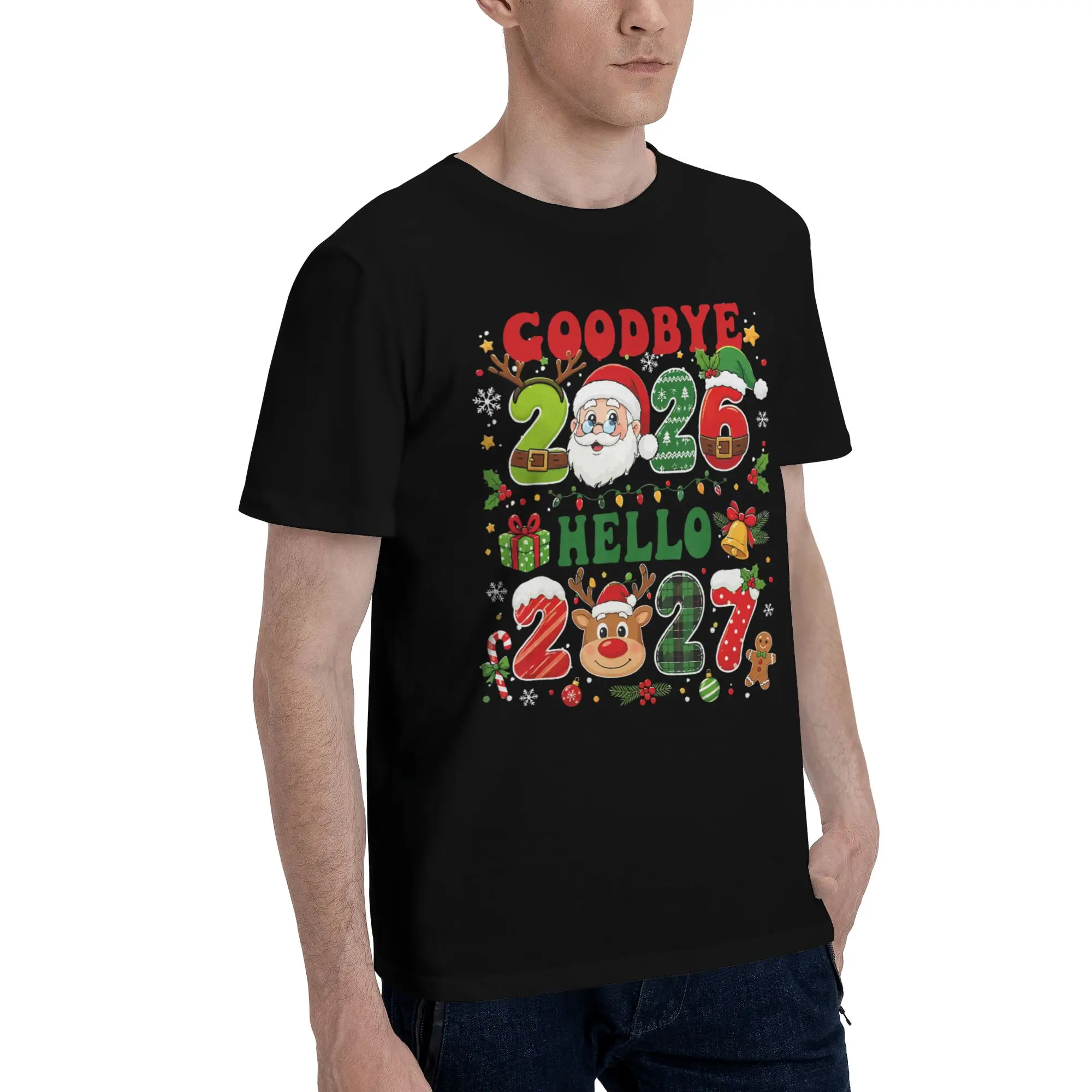 Good Bye 2026 Hello 2027 Tee Shirt for Men Women Gift Idea T Shirts  Cotton Clothes