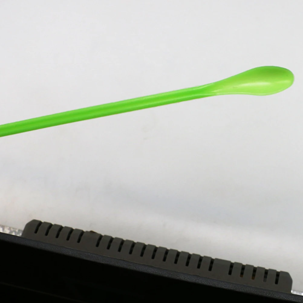 

50Pcs Compact Sampling Spoons Plastic Shock Resistant Scoop for Laboratory Home Kitchen Use Double Head Mixing Spatula