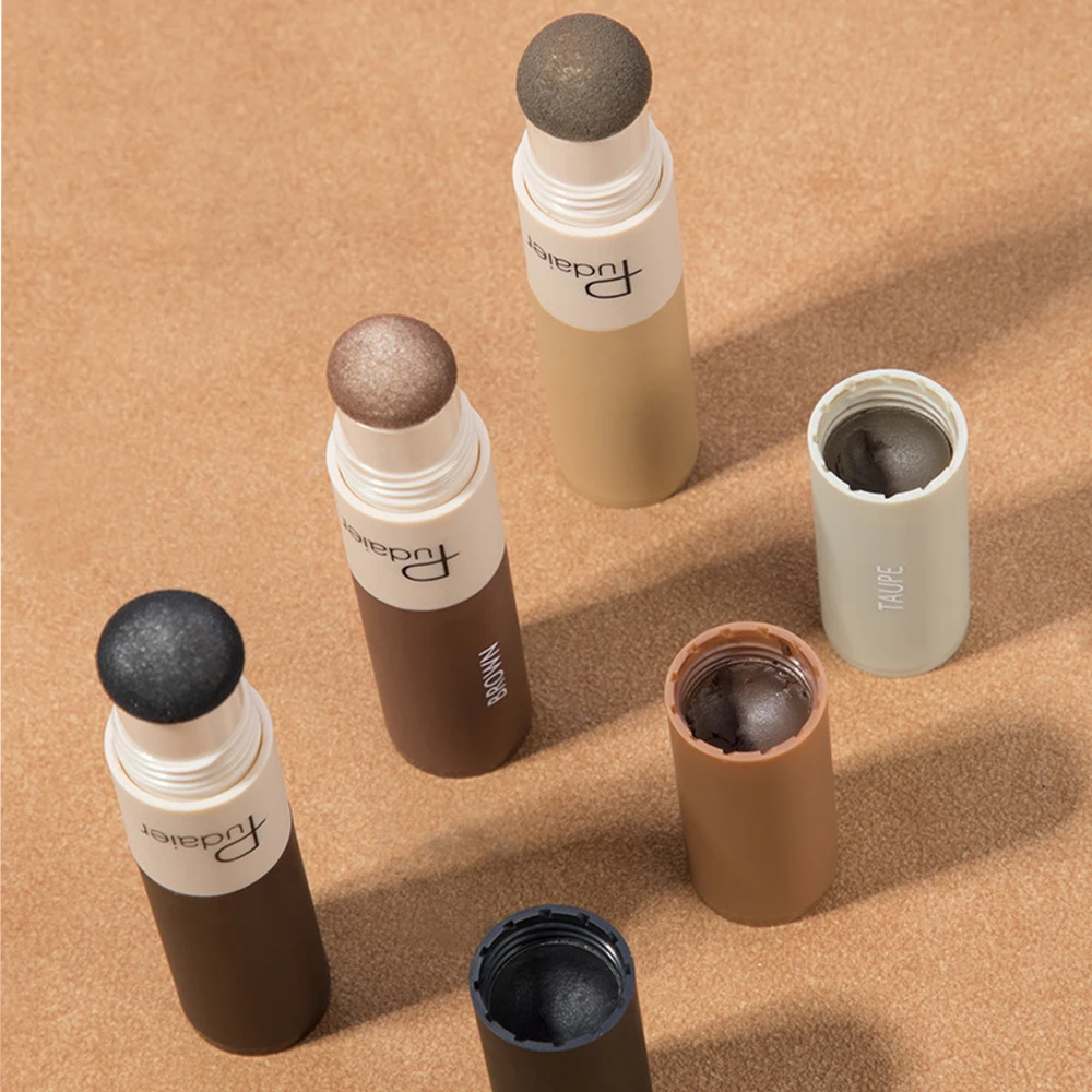 両端アイブロウパウダー、汚れ防止、防水、3Dアイブロウマスカラ、輪郭を整えるヘアラインシャドウパウダー