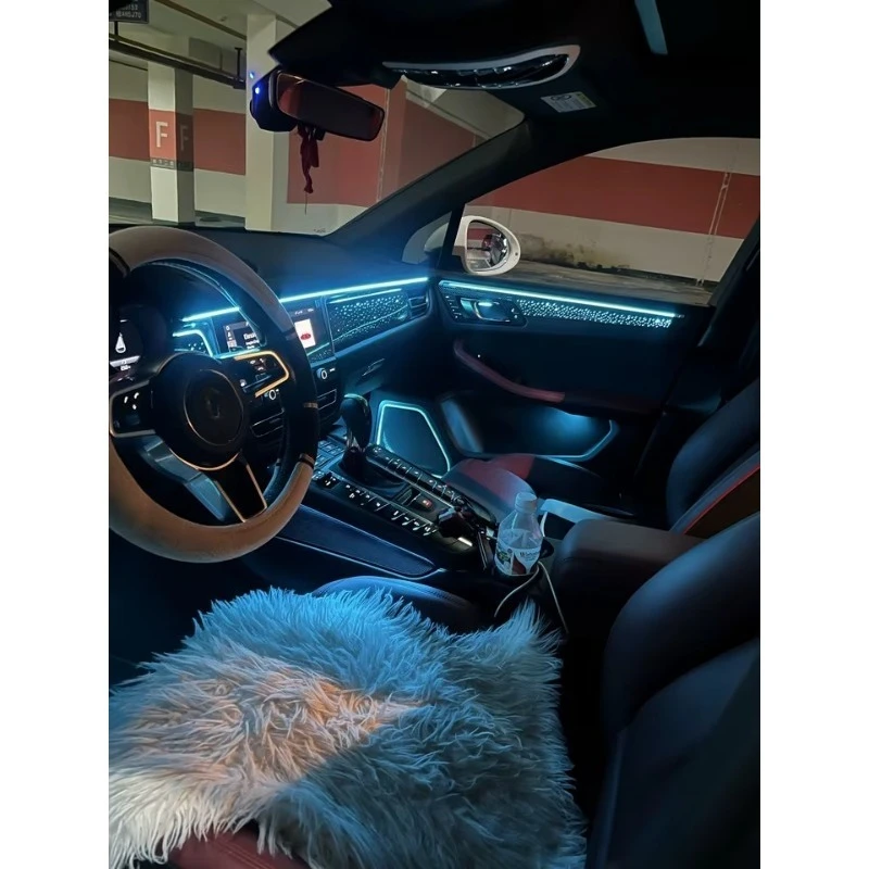 RGB Dynamic Star Atmosphere Light Trim Panel 2018+ Car Interior Modification Decor Upgrade Accessories