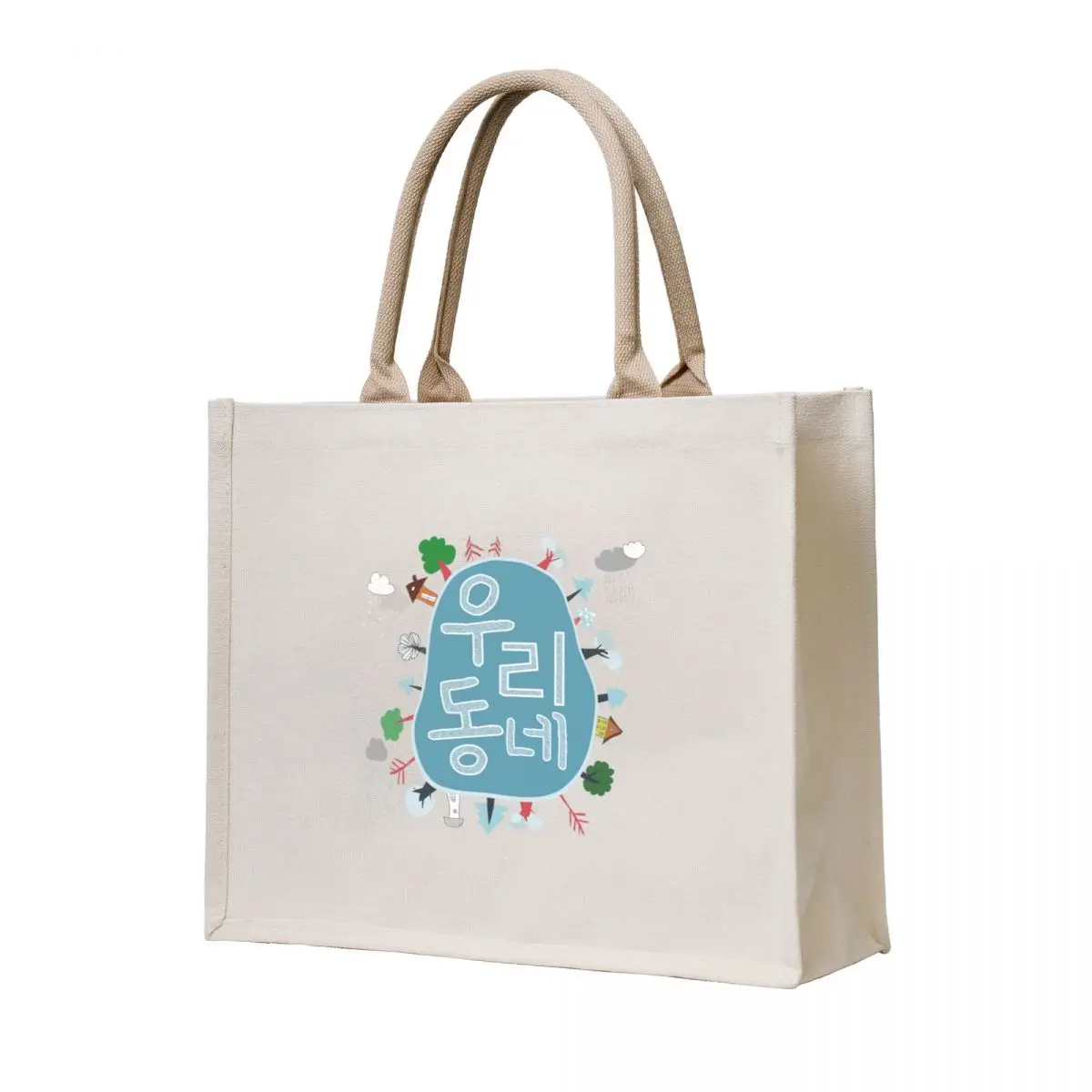 

Our Neighborhood -   [u-ri dong-ne] Tote Bag shopping bag logo Women bags female bag